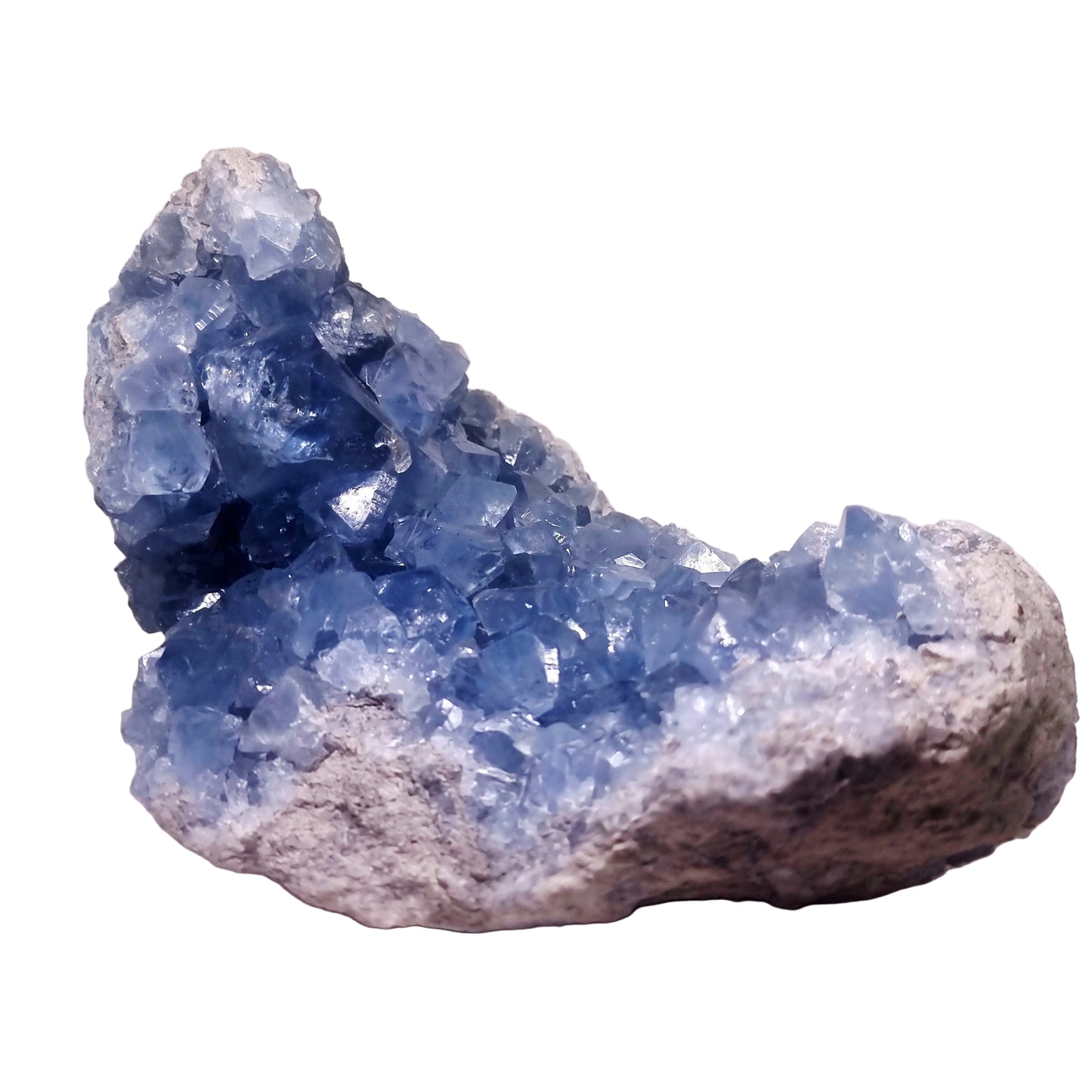 BLUE CELESTITE GEODE CLUSTER 6.41 kg - CLAIRVOYANCE