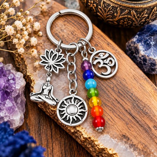 Chakra Yogi Keychain - Wildlings Crystals South Africa