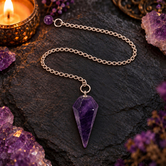 AMETHYST LARGE PENDULUM