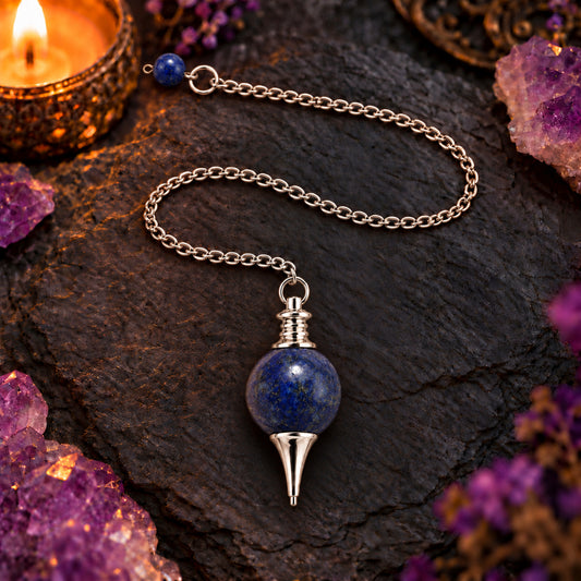 LAPIS LAZULI ROUND PENDULUM