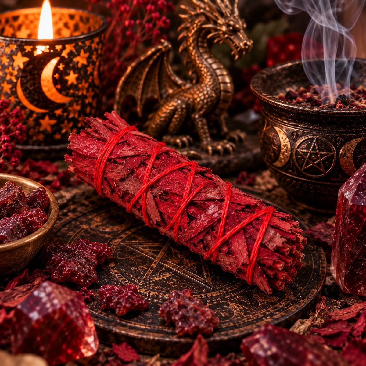 DRAGON'S BLOOD SMUDGE WAND 10 cm