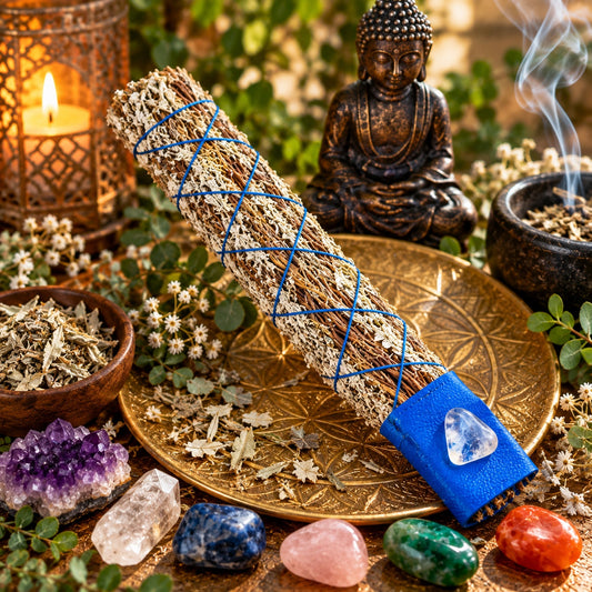 IMPHEPHO SMUDGE WAND 22 cm - ENERGY CLEANSING/PROTECTION