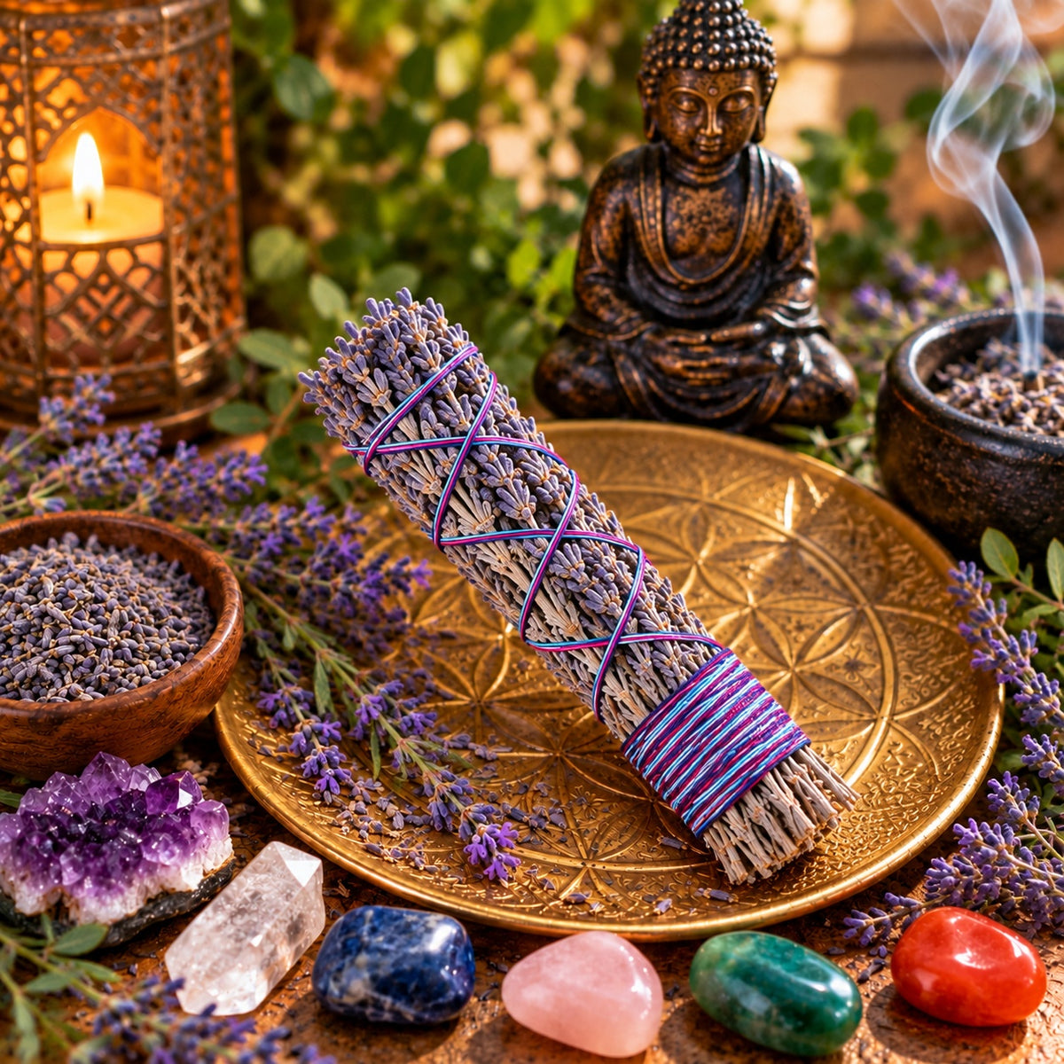 LAVENDER SMUDGE WAND 12 cm