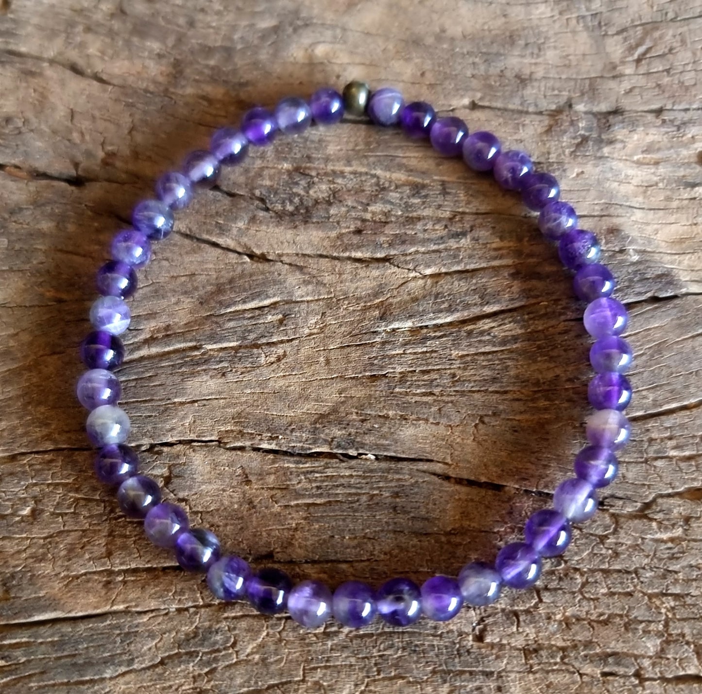 AMETHYST ENERGY BRACELET 4 mm - INTUITION AND PROTECTION