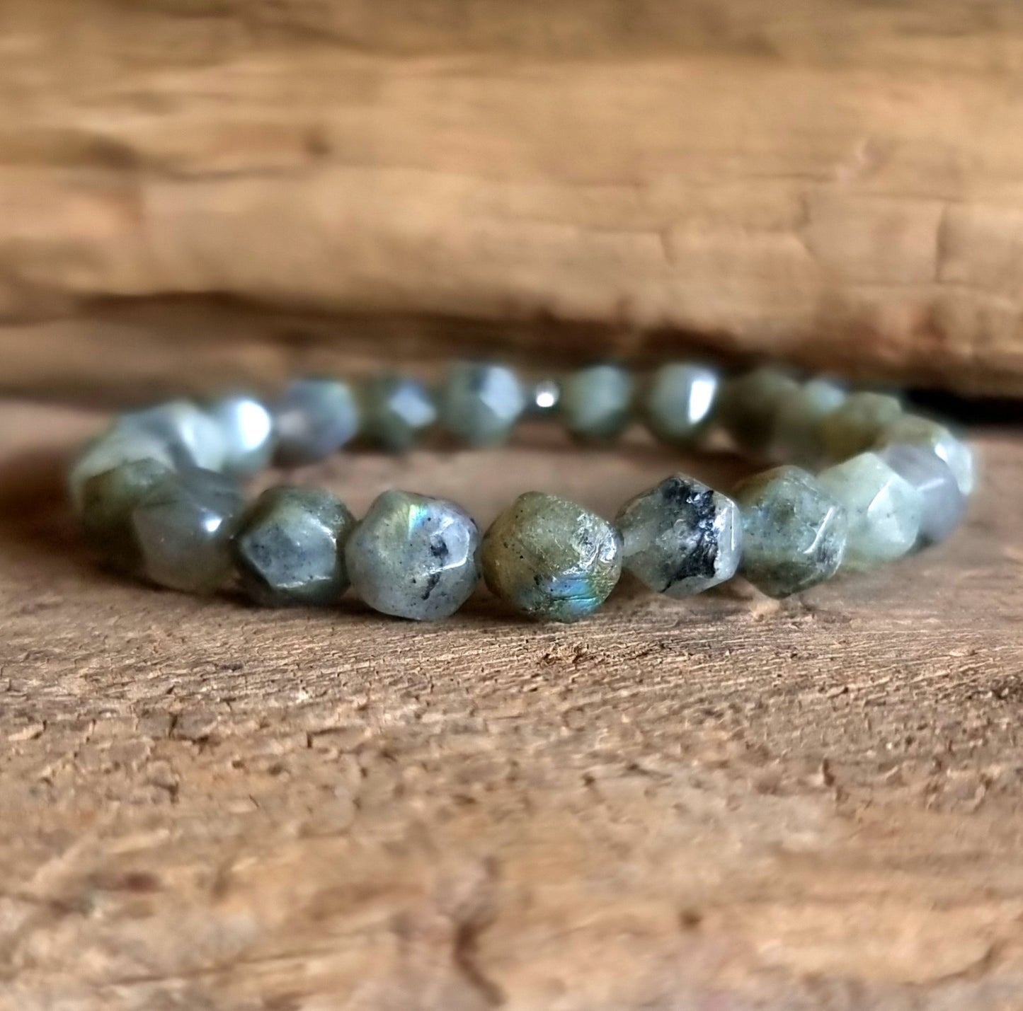 LABRADORITE FACETED ENERGY BRACELET 7 mm - CREATIVITY