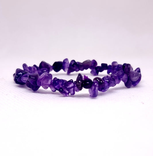 AMETHYST CHIPPED BRACELET - PSYCHIC ABILITIES