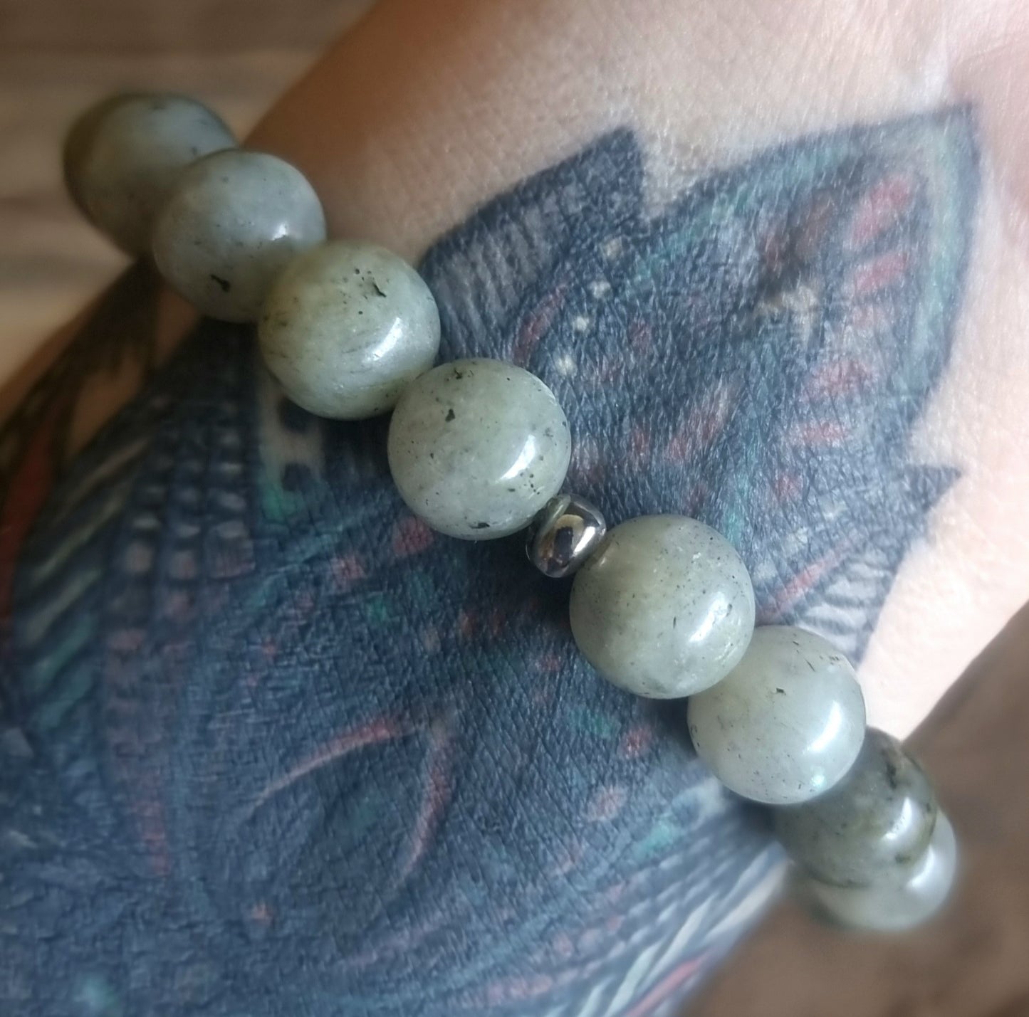 LABRADORITE BOHO ENERGY BRACELET 10 mm - CREATIVITY