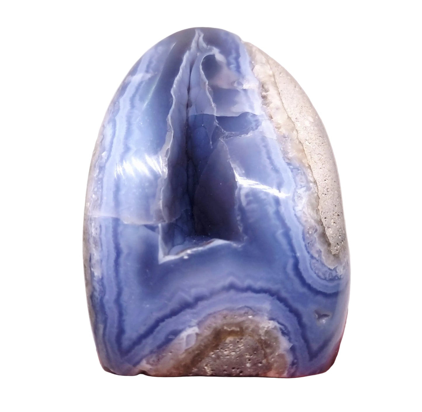 BLUE LACE AGATE POLISHED FREEFORM 1.2 kg - COMMUNICATION & COURAGE