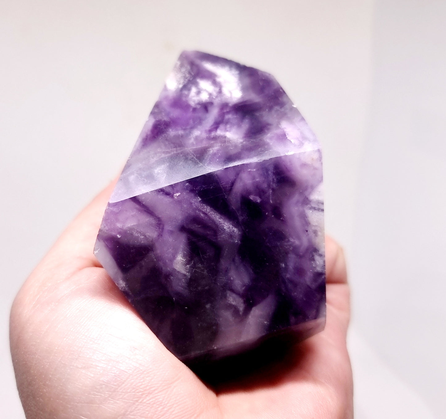 RAINBOW FLUORITE POLISHED FREEFORM 8 cm (407g) - MENTAL CLARITY