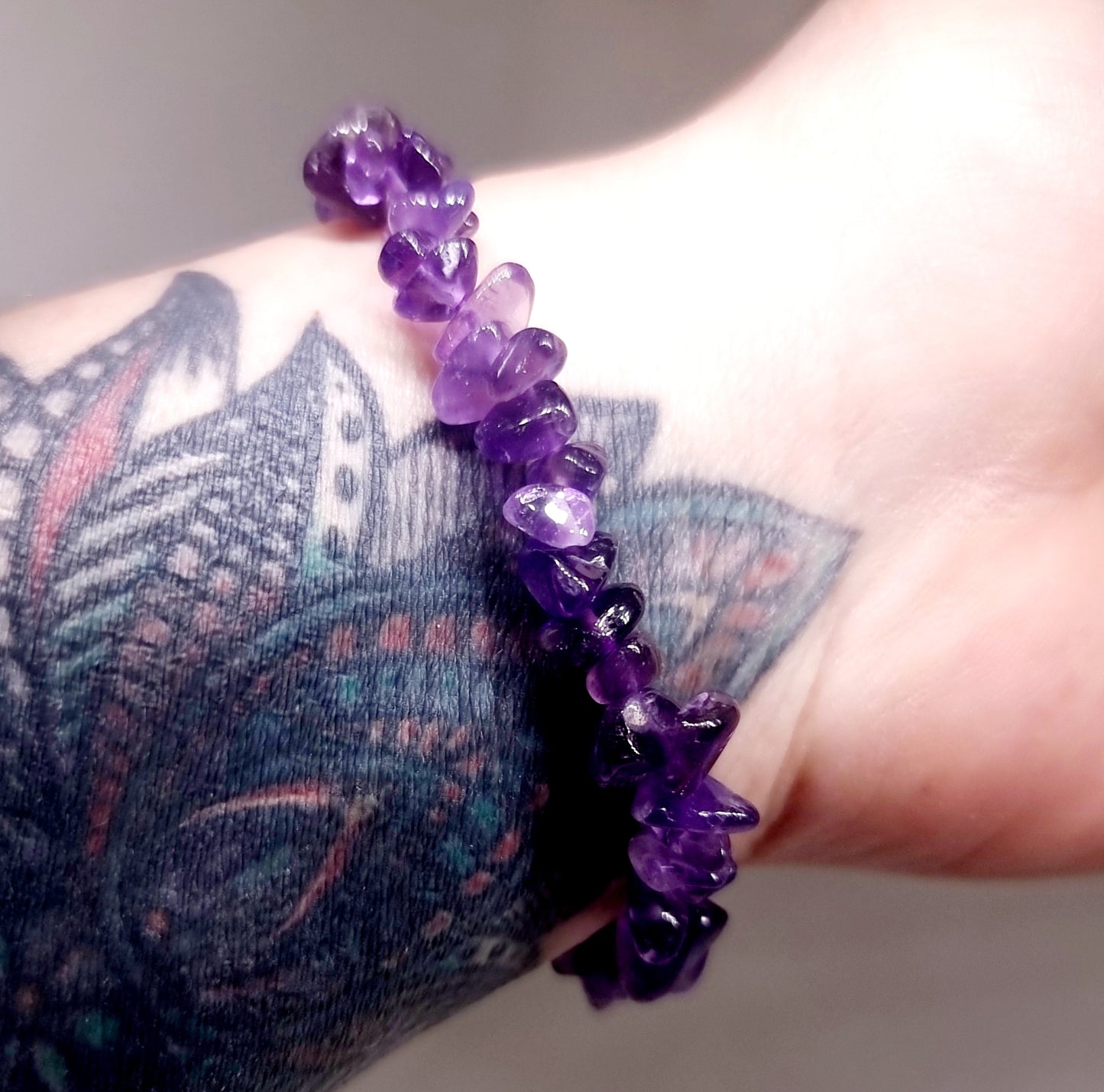 AMETHYST CHIPPED BRACELET - PSYCHIC ABILITIES