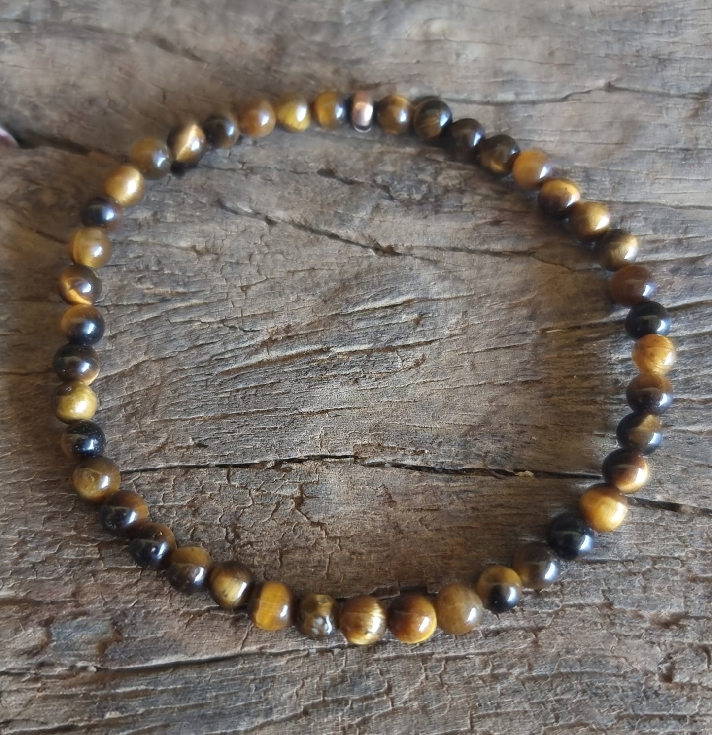 TIGER EYE ENERGY BRACELET 4 mm - COURAGE & PROTECTION