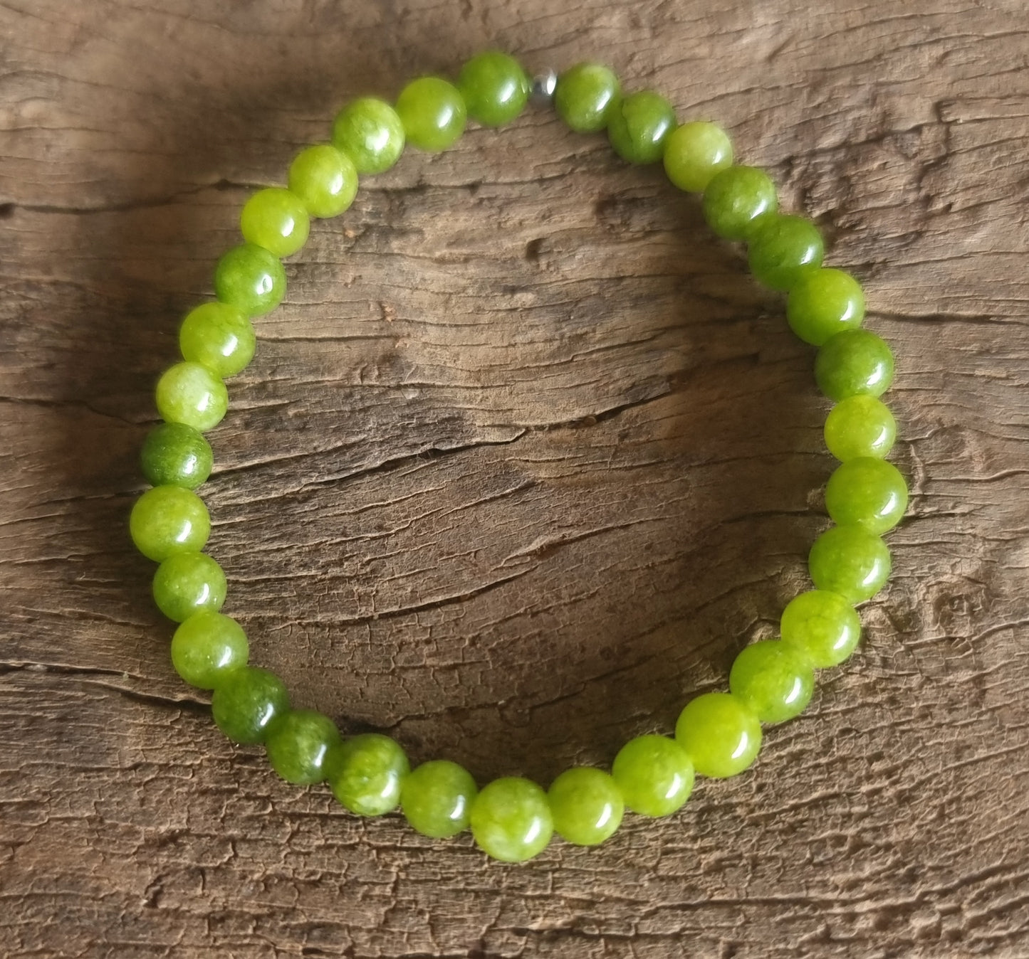 PERIDOT ENERGY BRACELET 6 mm - ABUNDANCE & LOVE