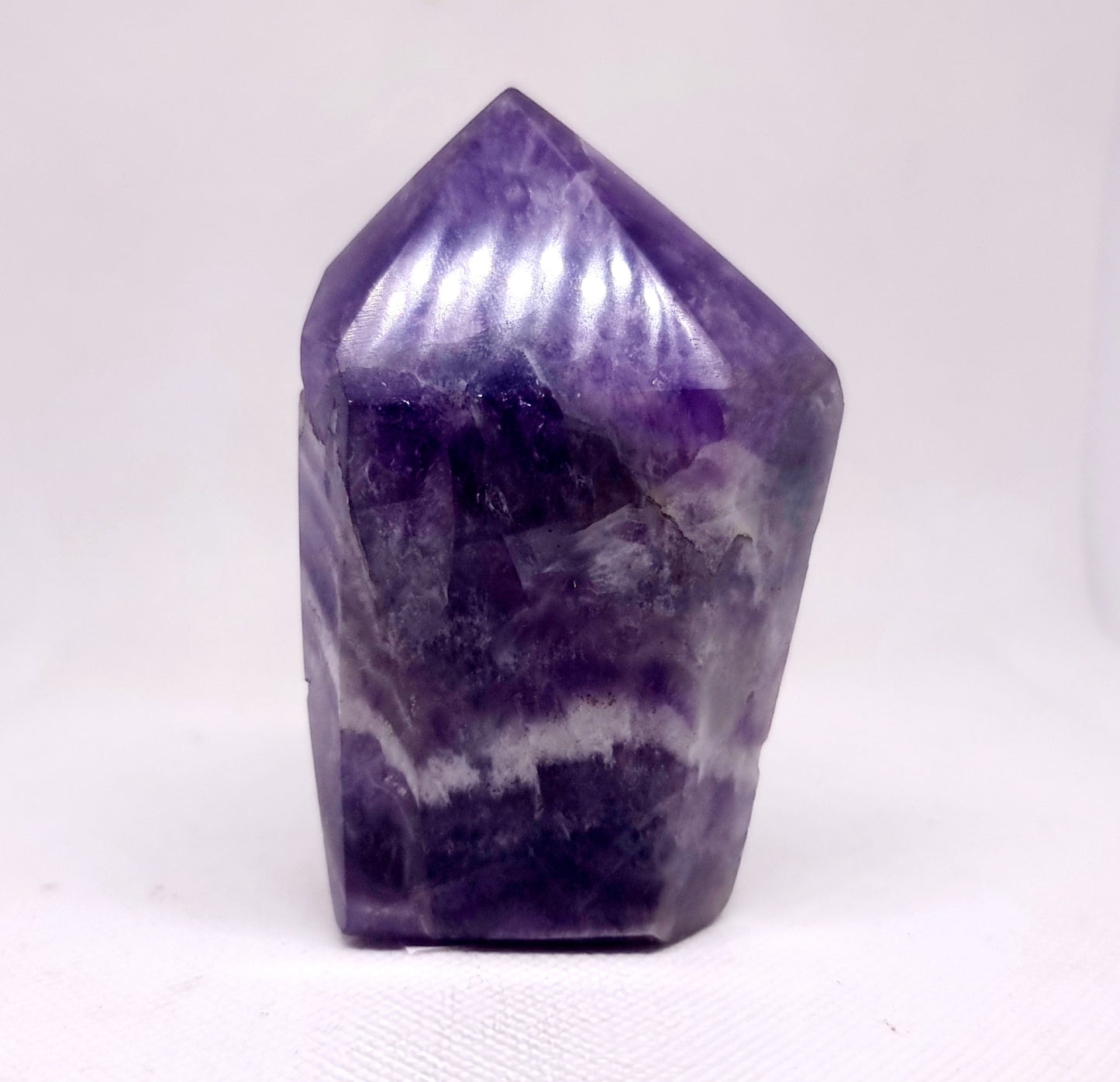 CHEVRON AMETHYST POLISHED TOWER 9 cm (294g) - INTUITION