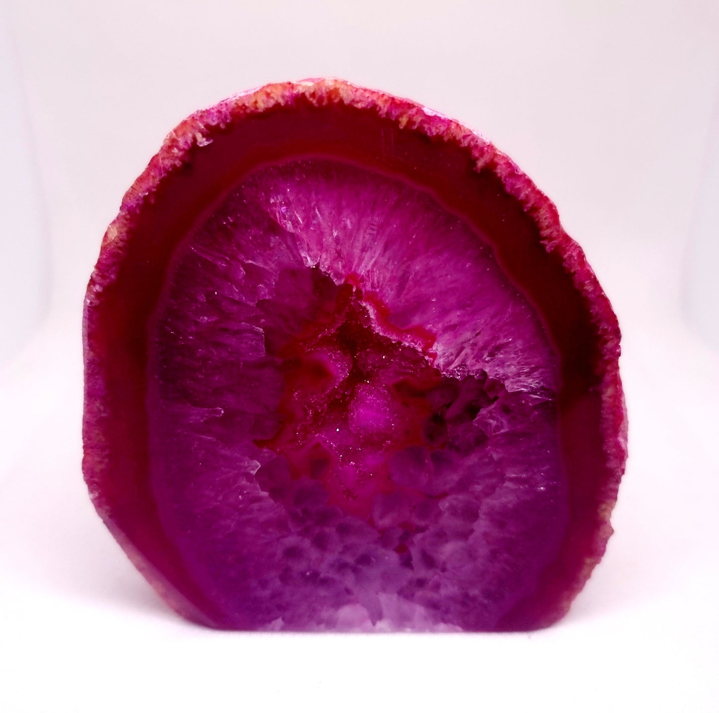 PINK AGATE GEODE 501 g - PASSION