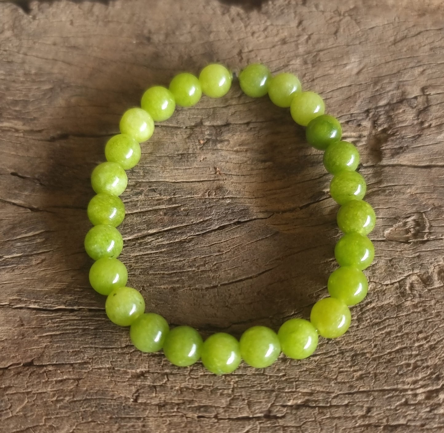 PERIDOT ENERGY BRACELET 8 mm - ABUNDANCE & LOVE