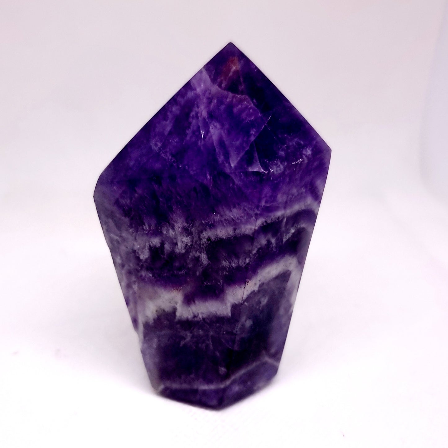 CHEVRON AMETHYST POLISHED TOWER 9 cm (294g) - INTUITION