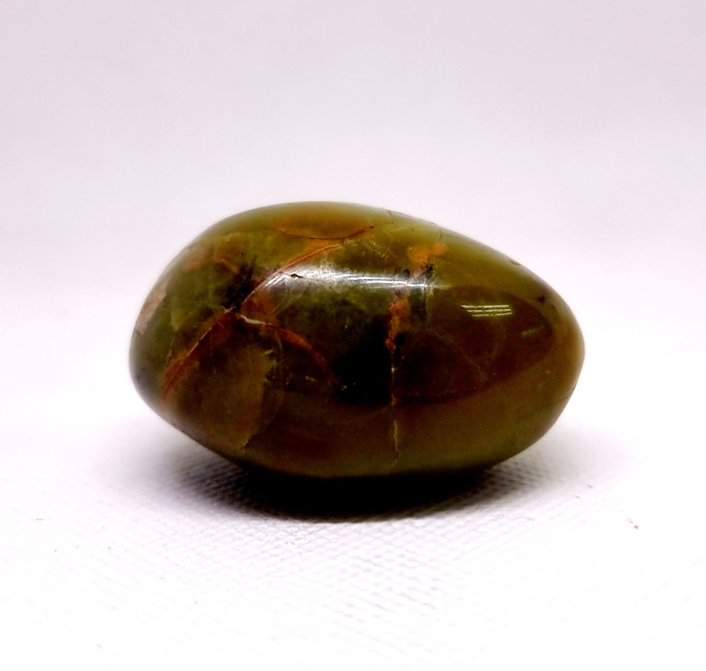 RARE DARK GREEN OPAL GALLET 71 g - WEALTH & HARMONY