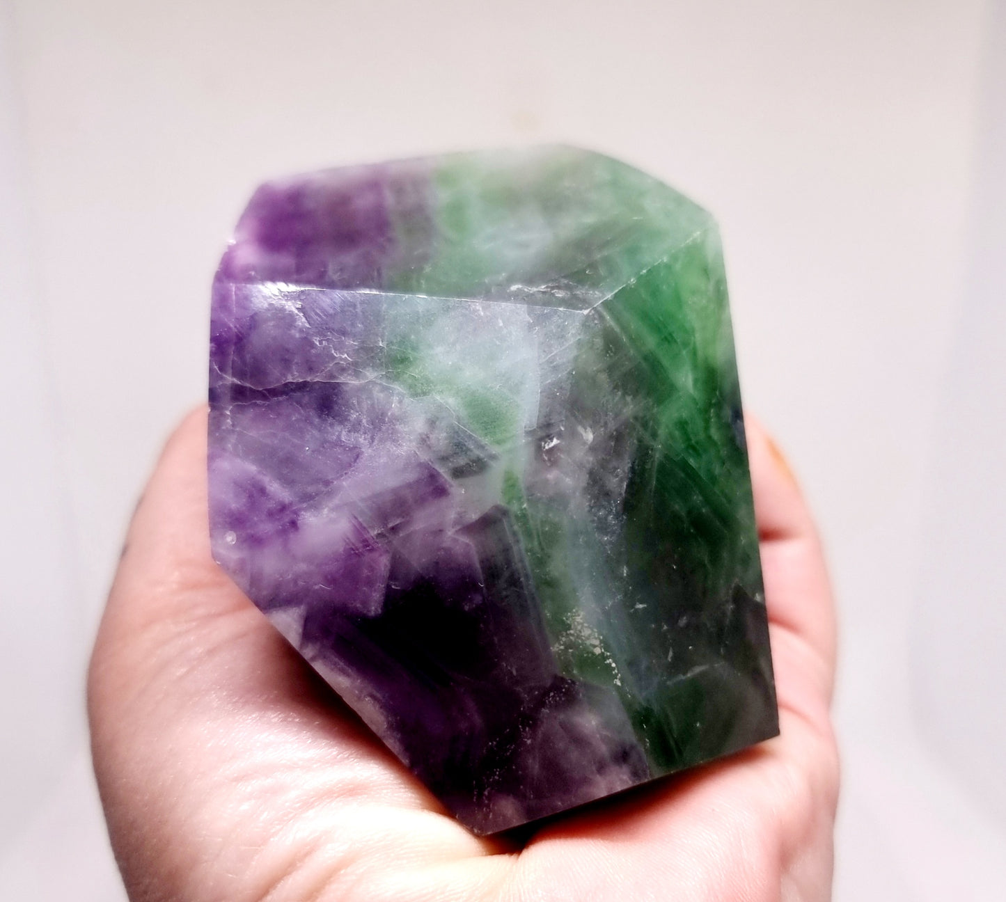 RAINBOW FLUORITE POLISHED FREEFORM 8 cm (407g) - MENTAL CLARITY