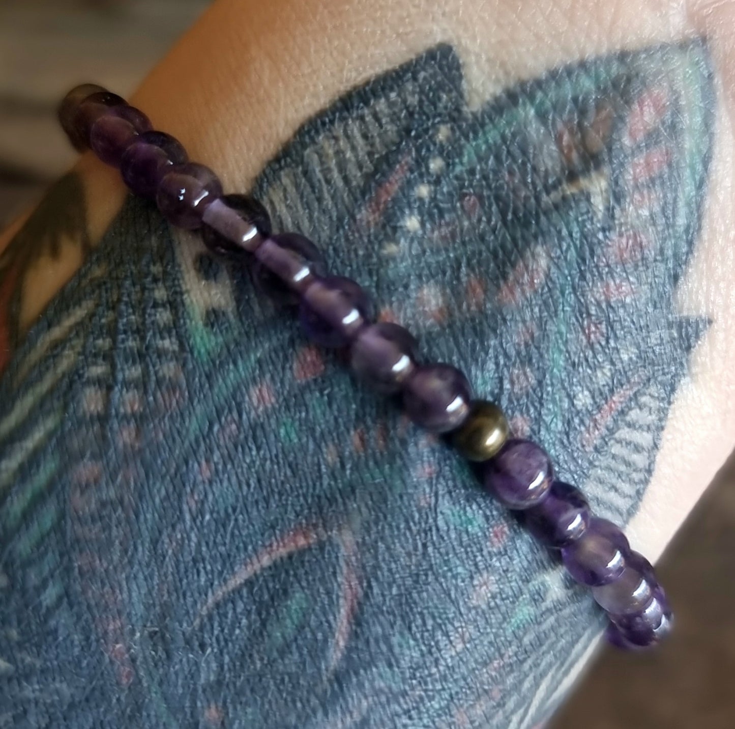 AMETHYST ENERGY BRACELET 4 mm - INTUITION AND PROTECTION