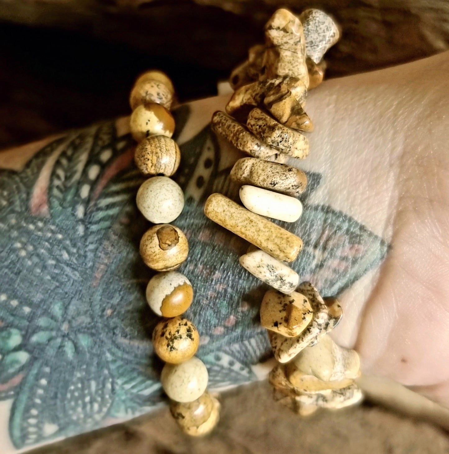 PICTURE JASPER BRACELET STACK - HIGHER CONSCIOUSNESS