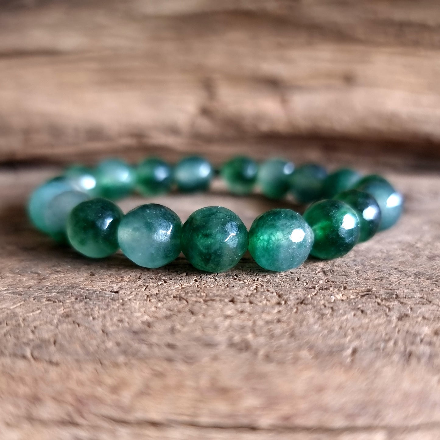 GREEN CHALCEDONY ENERGY BRACELET 8 mm - SPIRITUAL BALANCE