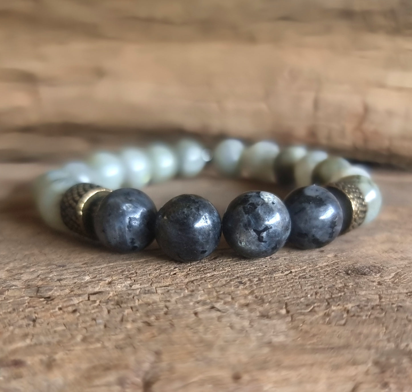 LABRADORITE BOHO ENERGY BRACELET 10 mm - CREATIVITY