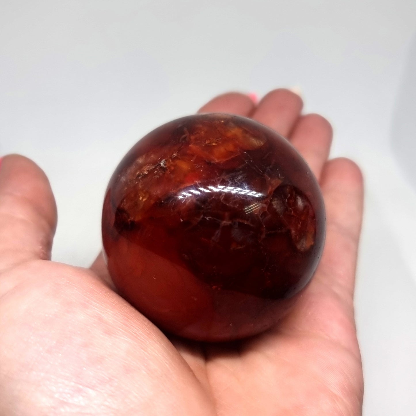 CARNELIAN POLISHED SPHERE (B) 5 cm - CREATIVITY
