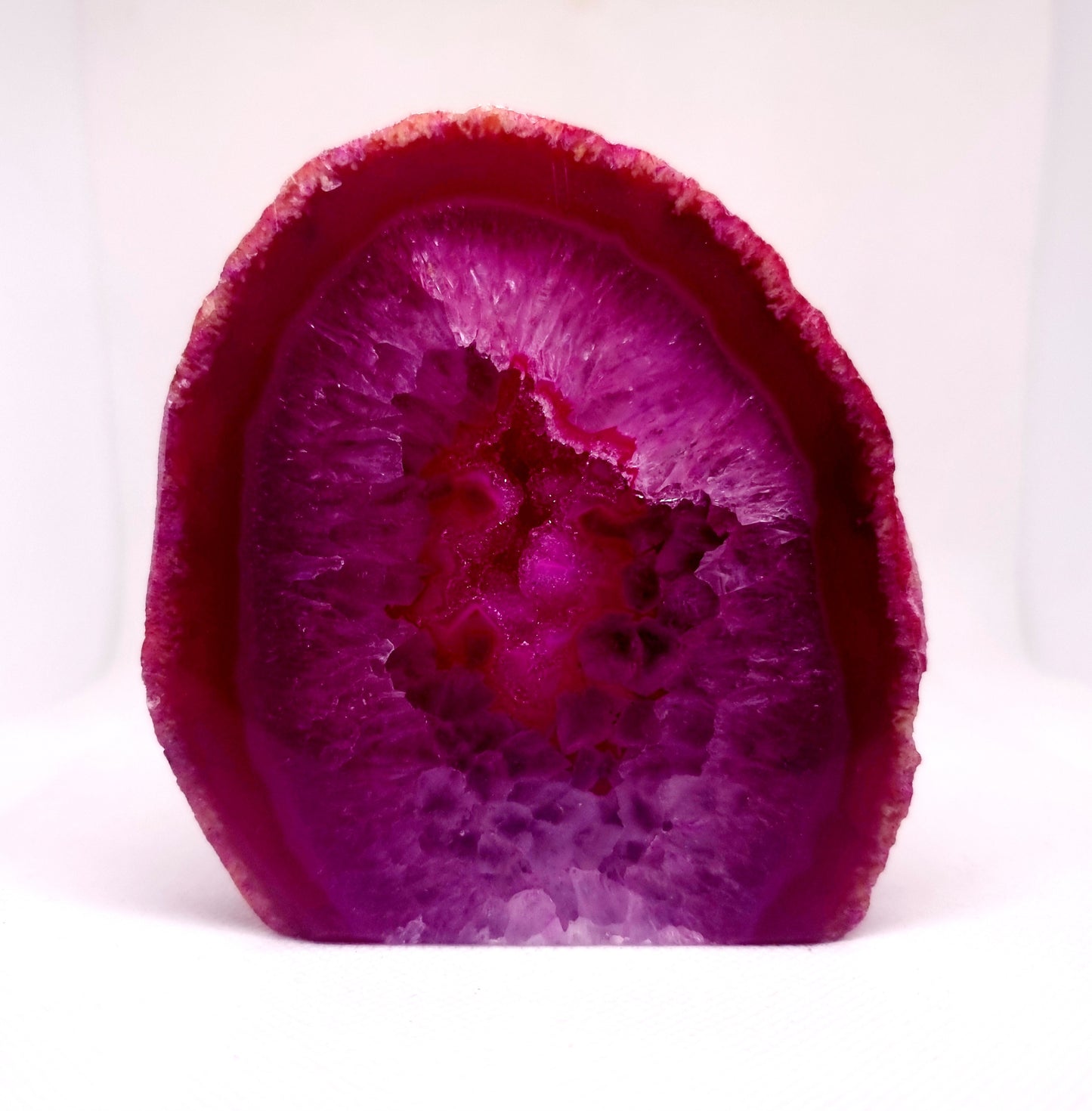 PINK AGATE GEODE 501 g - PASSION