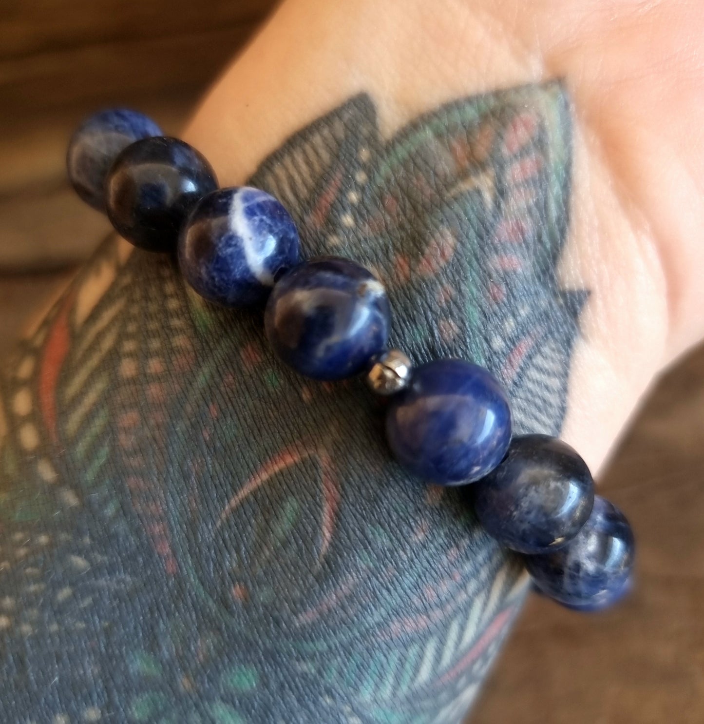 SODALITE ENERGY BRACELET 10 mm - EMOTIONAL WELLBEING
