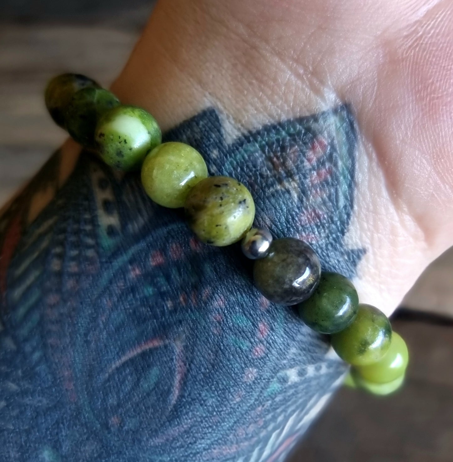 CHRYSOPRASE ENERGY BRACELET 8 mm - HEARTBREAK HEALER