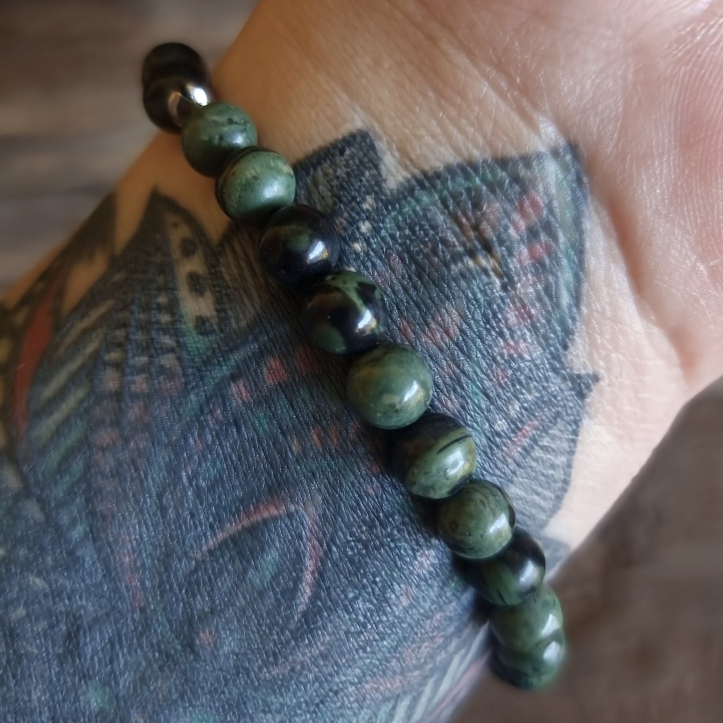 KAMBABA JASPER ENERGY BRACELET 6 mm - PEACE & TRANQUILITY
