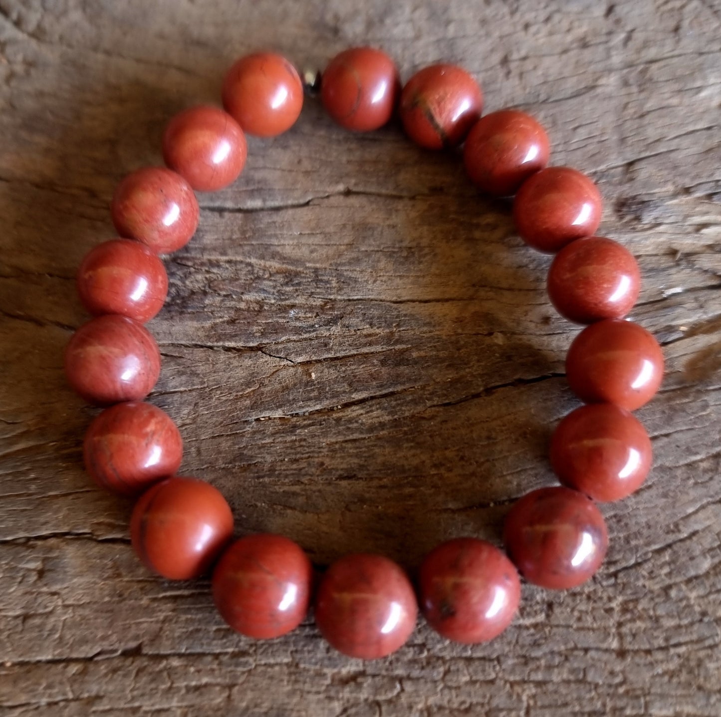 RED JASPER ENERGY BRACELET 10 mm - GROUNDING & PROTECTION