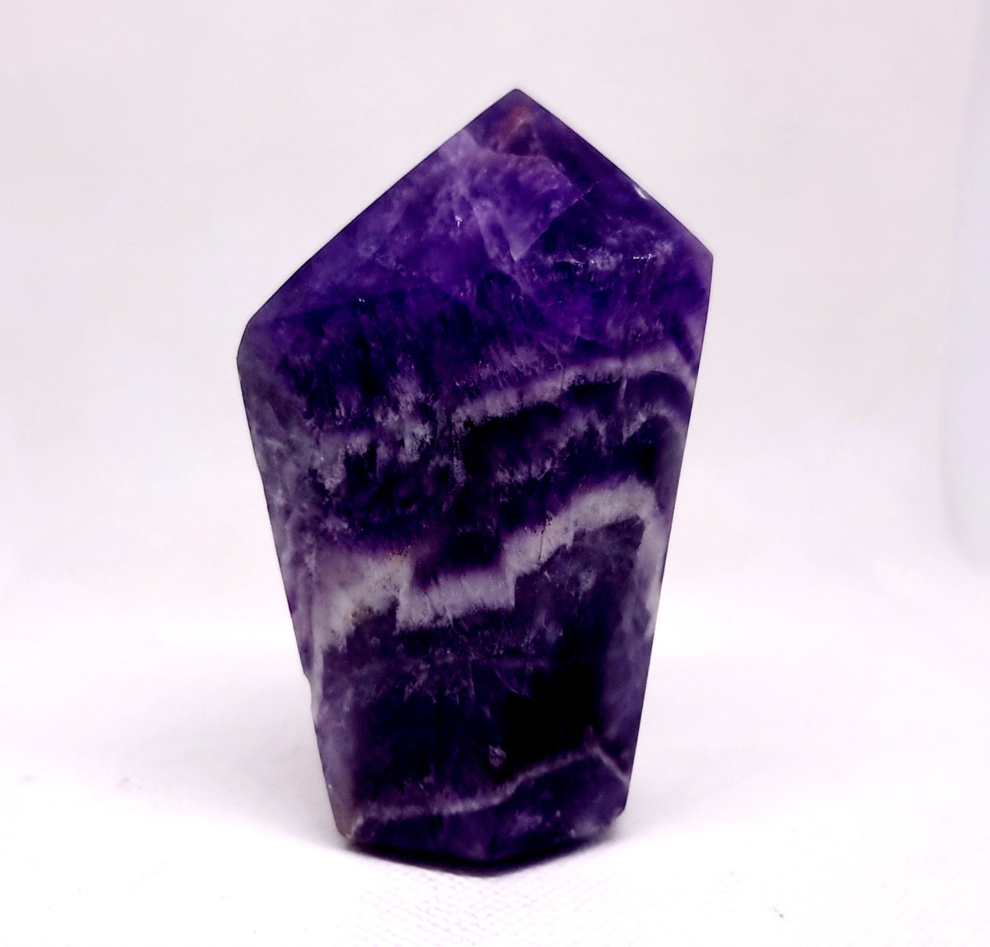 CHEVRON AMETHYST POLISHED TOWER 9 cm (294g) - INTUITION