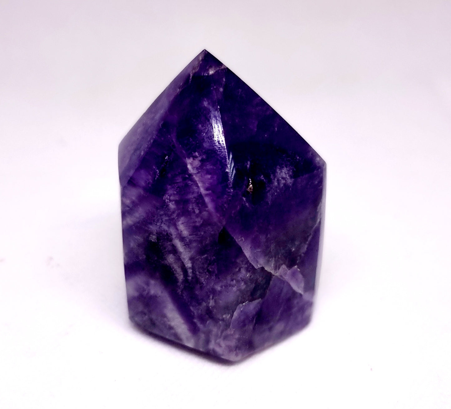 CHEVRON AMETHYST POLISHED TOWER 6 cm (184g) - INTUITION