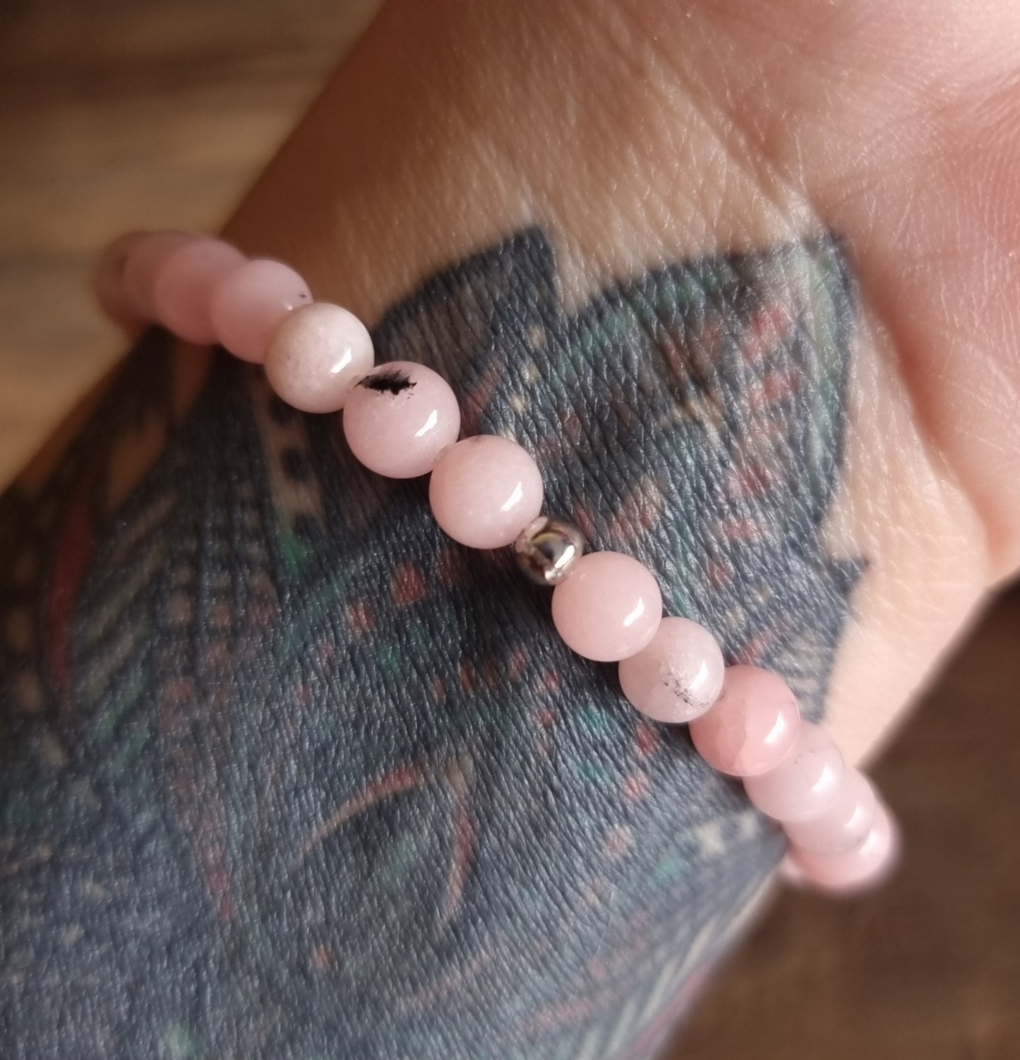 PINK OPAL ENERGY BRACELET 6 mm - SELF LOVE