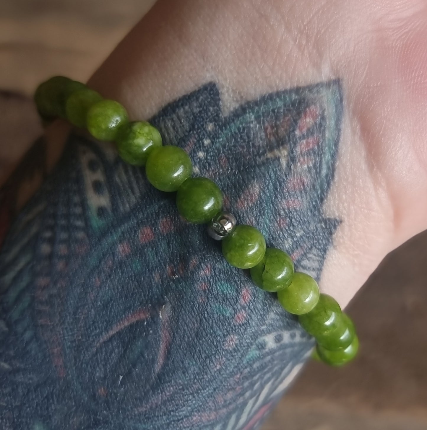 PERIDOT ENERGY BRACELET 6 mm - ABUNDANCE & LOVE