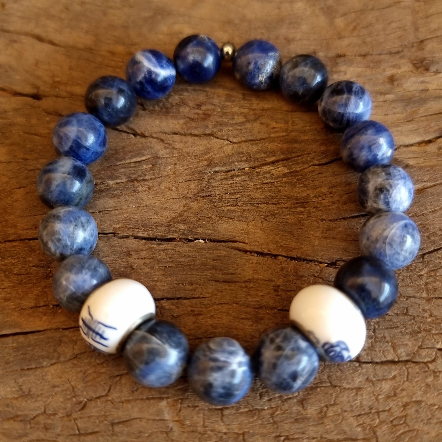 SODALITE ENERGY BRACELET 10 mm - EMOTIONAL WELLBEING