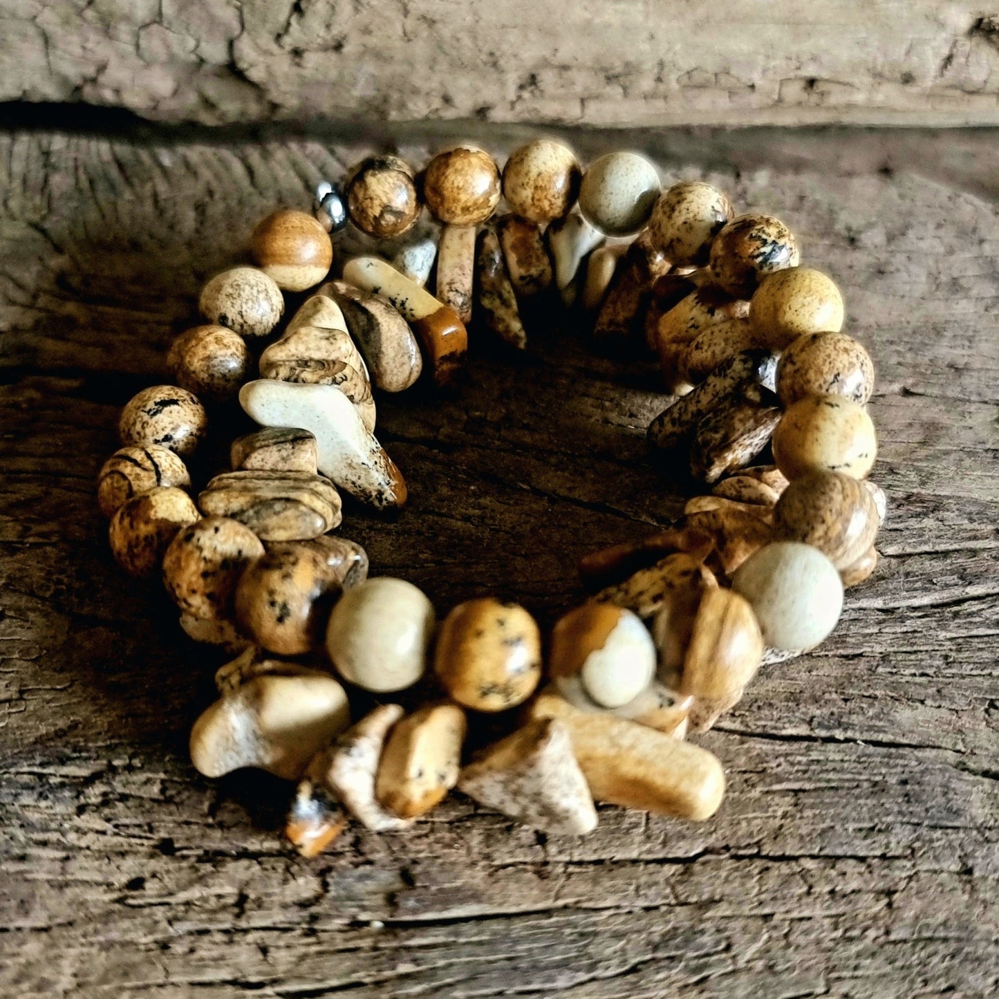 PICTURE JASPER BRACELET STACK - HIGHER CONSCIOUSNESS