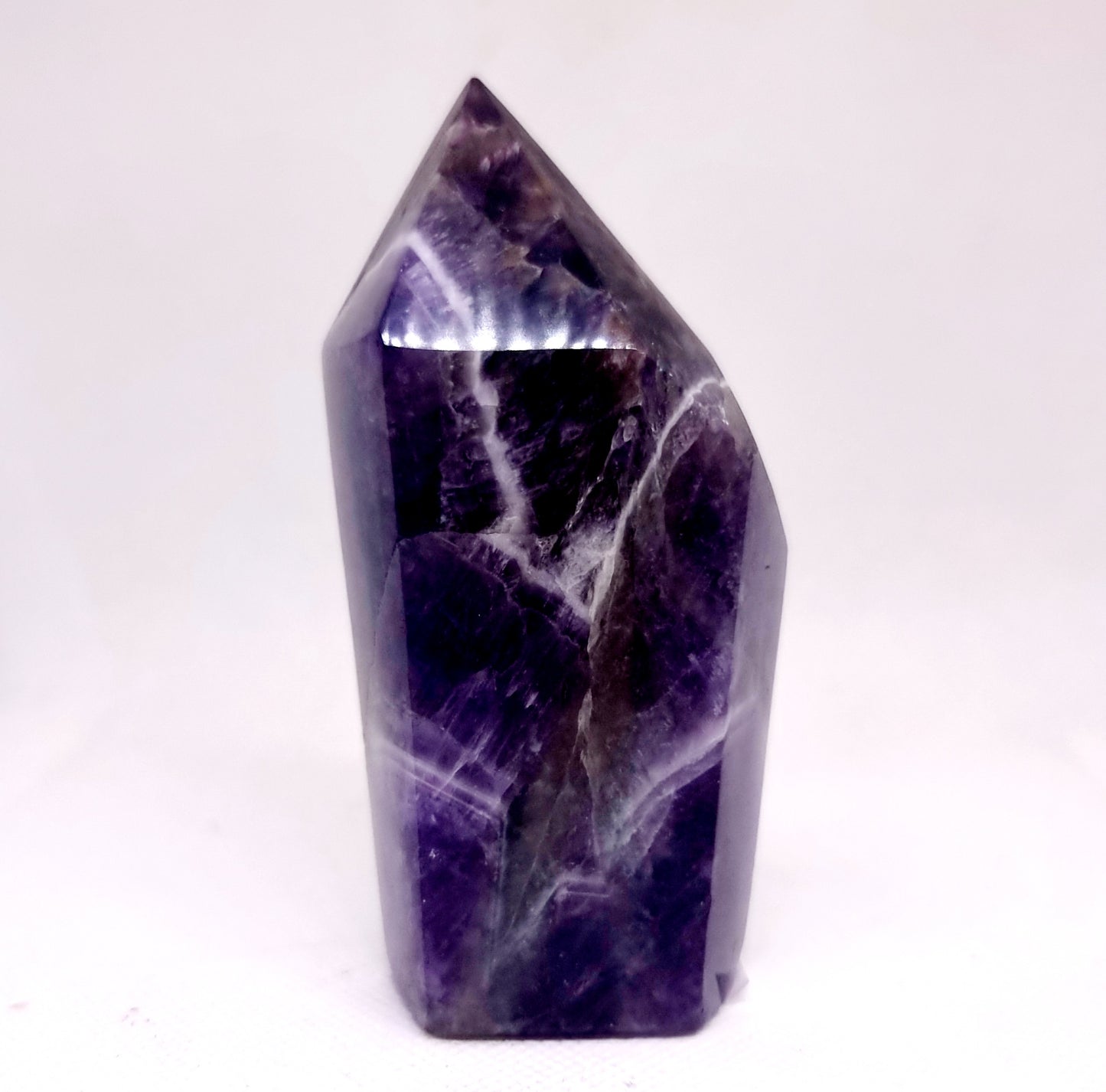 CHEVRON AMETHYST POLISHED TOWER 10 cm (311g) - INTUITION
