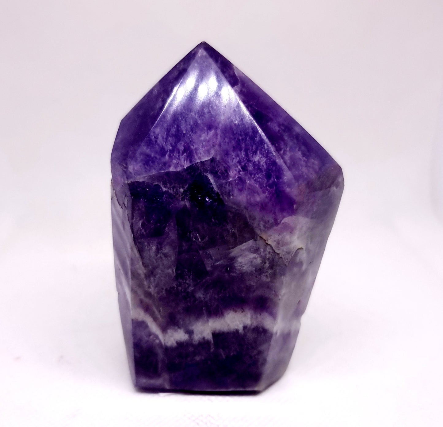 CHEVRON AMETHYST POLISHED TOWER 9 cm (294g) - INTUITION
