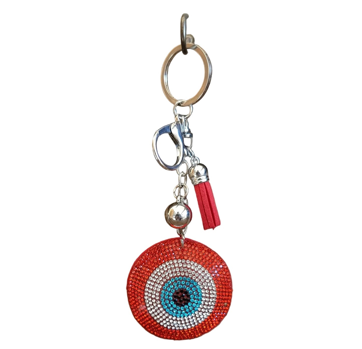 RED EVIL EYE PROTECTION KEYRING - AGAINST EVIL EYE