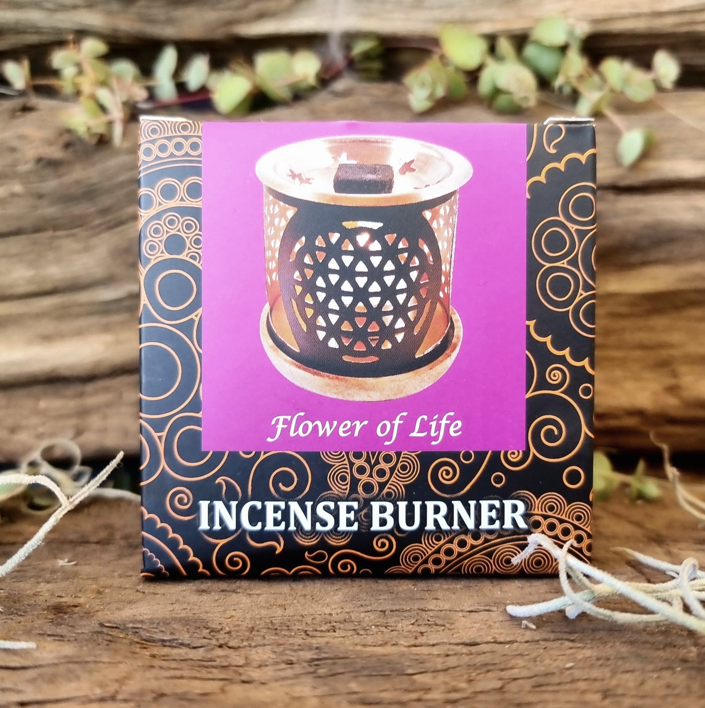FLOWER OF LIFE BRICK BURNER