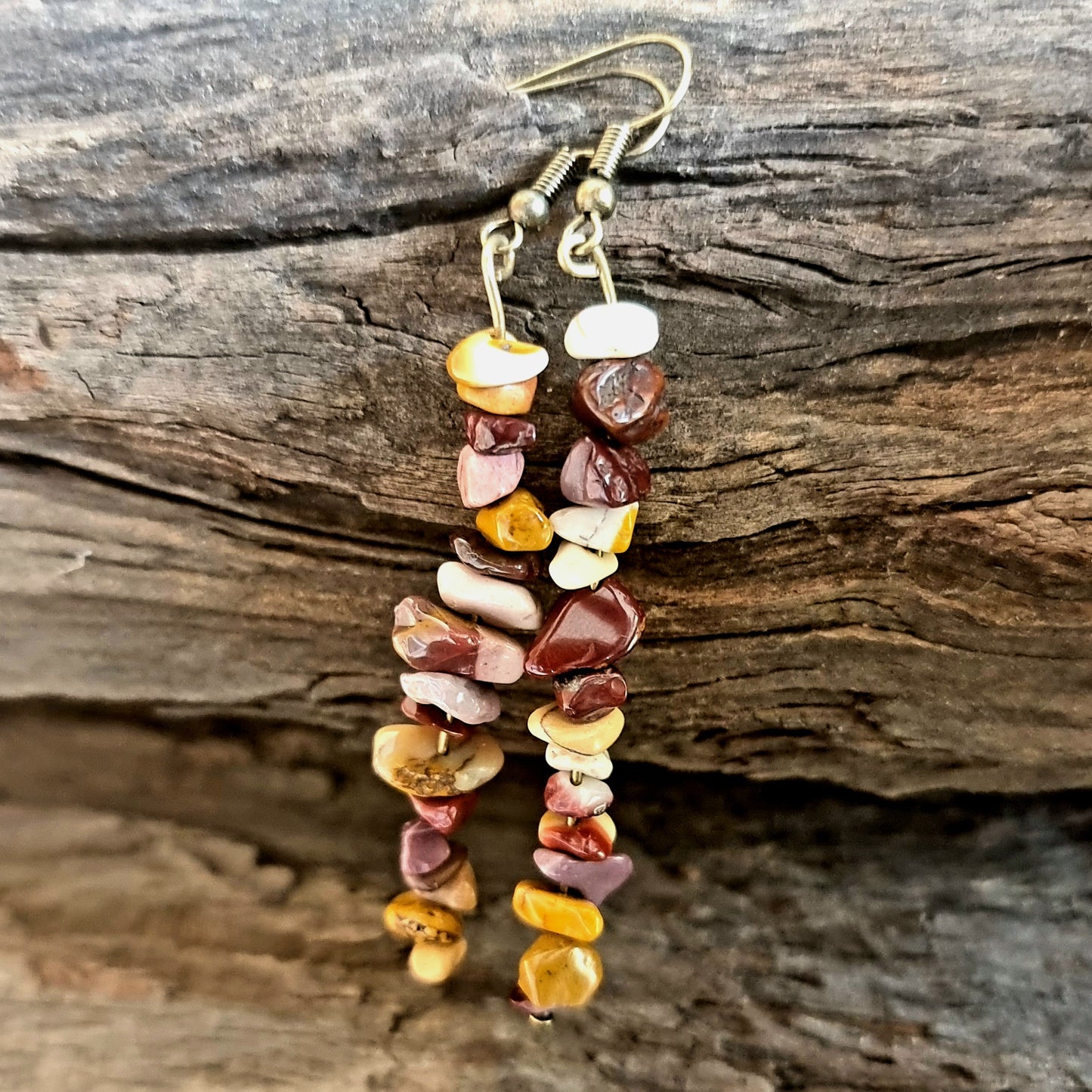 MOOKAITE JASPER EARRINGS 7cm - INTUITION
