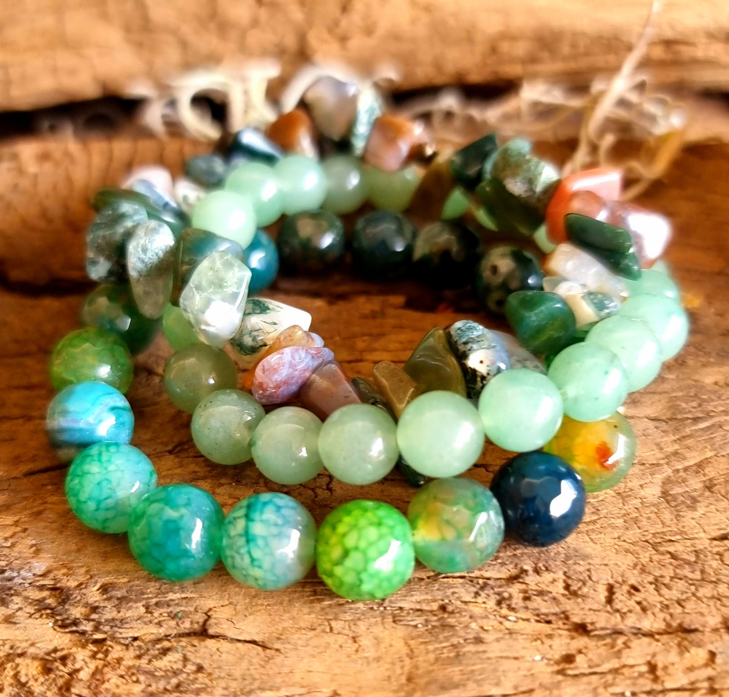 HEART CHAKRA BALANCING BRACELET SET - FEEL LOVE