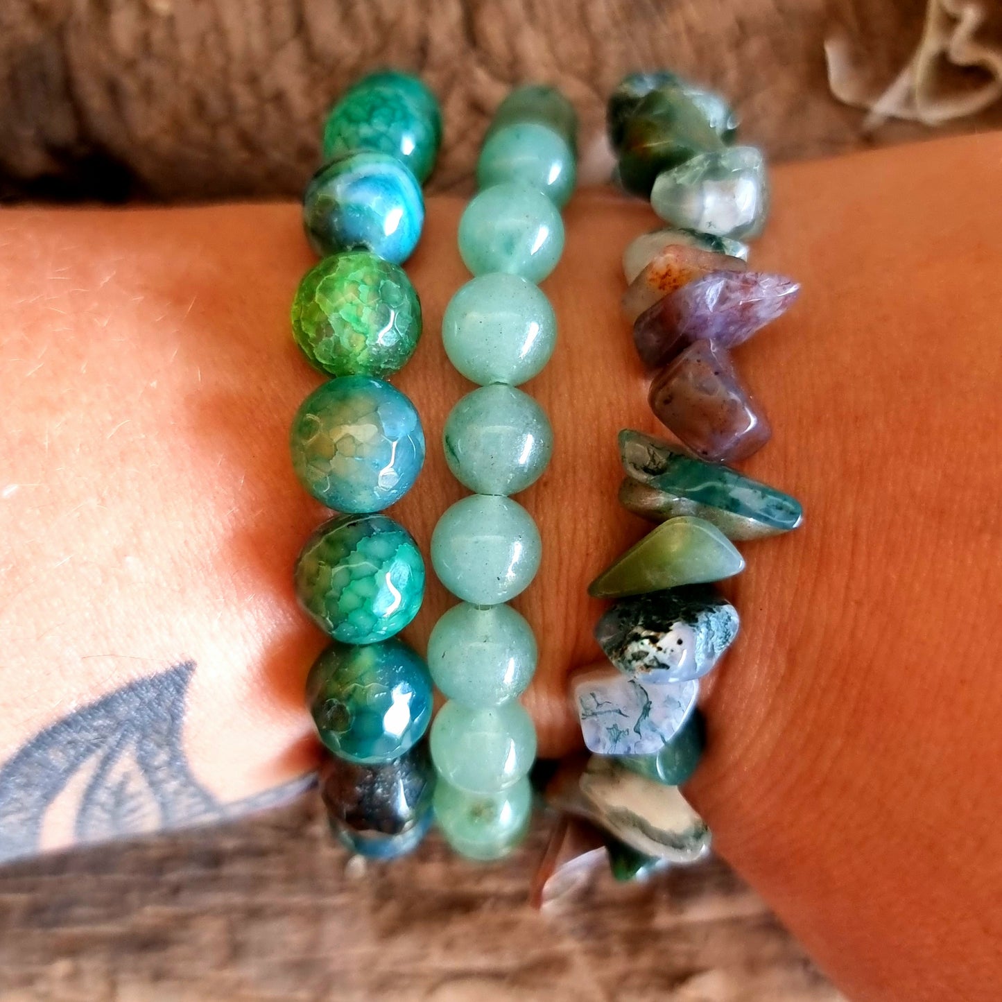 HEART CHAKRA BALANCING BRACELET SET - FEEL LOVE