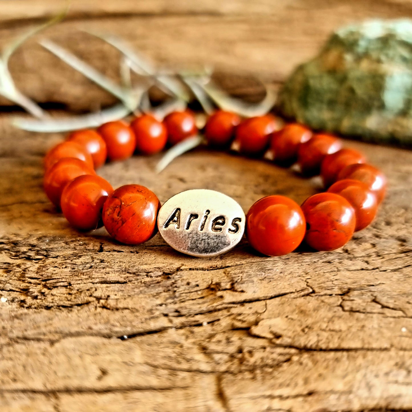 ARIES ZODIAC ENERGY BRACELET - RED JASPER
