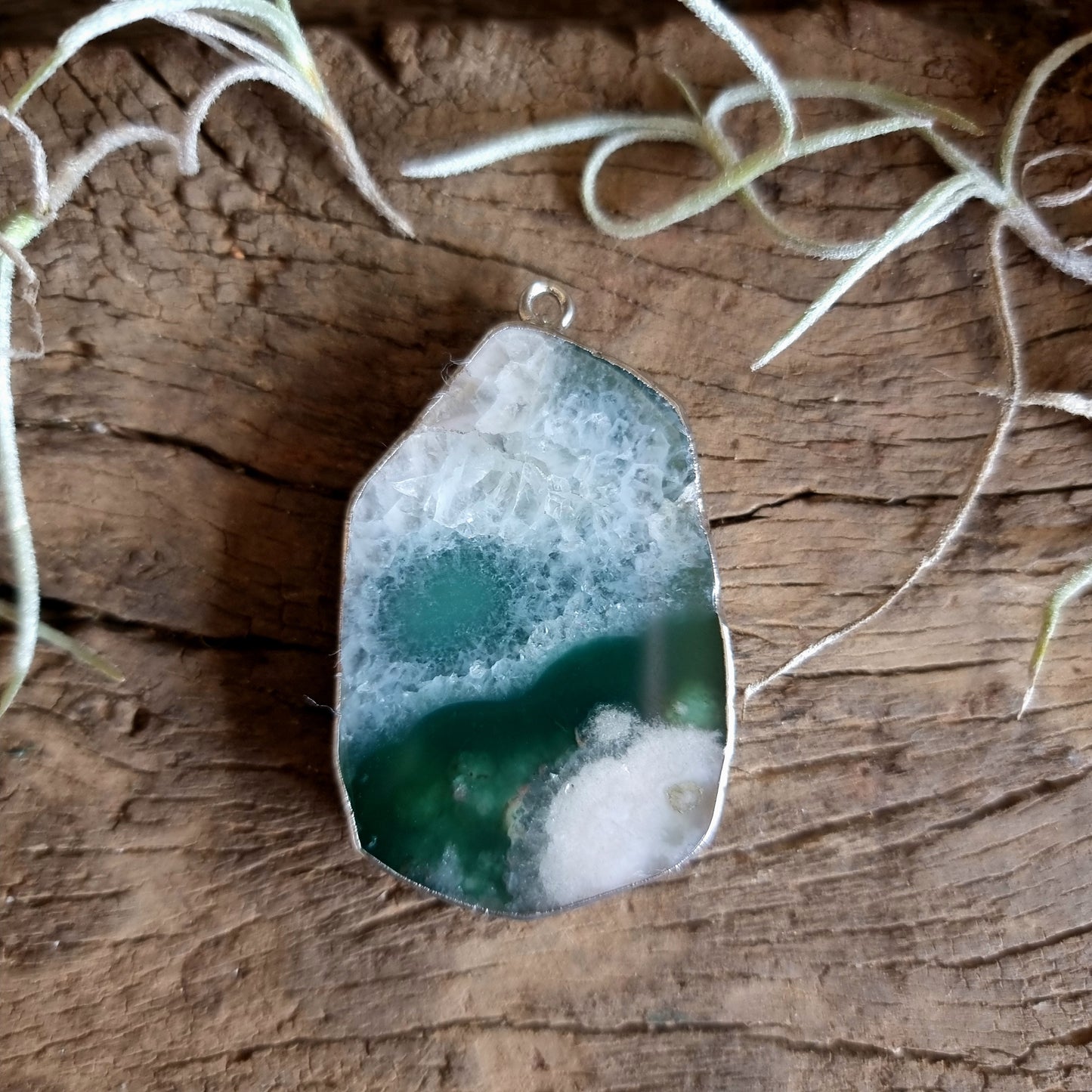 MOSS AGATE PENDANT - ABUNDANCE