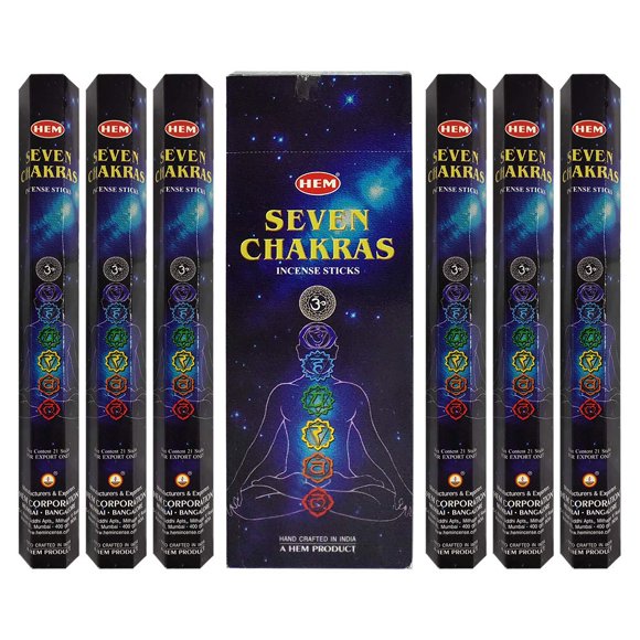 SEVEN CHAKRAS HEM INCENSE STICKS