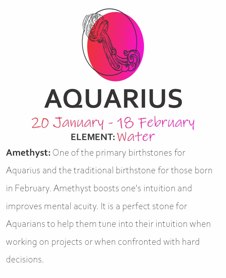 AQUARIUS ENERGY BRACELET - AMETHYST