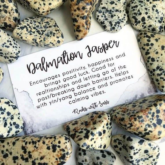 DALMATION JASPER POCKET STONE - GROUNDING